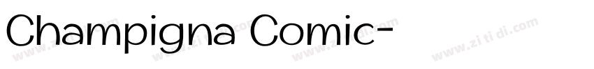 Champigna Comic字体转换
